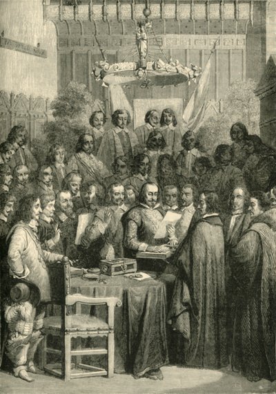 1648年1648年10月24日、ウェストファリア条約の調印。 作： Unbekannt