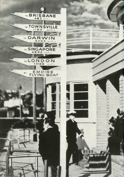 オーストラリア、シドニー、ローズベイの標識、c1939-c1944 1946。 作： Unbekannt
