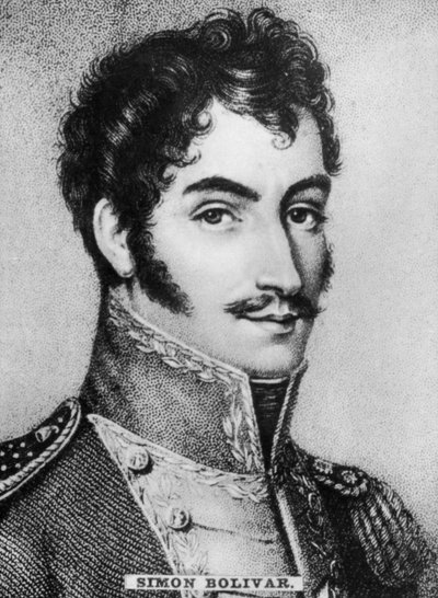 Simon Bolivar 1783-1830、ベネズエラの軍事および政治指導者、c1910 作： Unbekannt