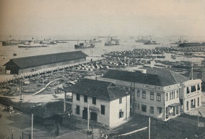 シンガポール港は、1937年に多くの種類と国籍の船で常に混雑しています。 作： Unbekannt
