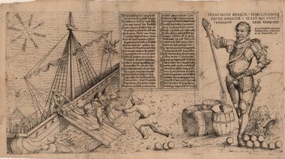フランシスドレイク卿、1588年頃。 作： Unbekannt