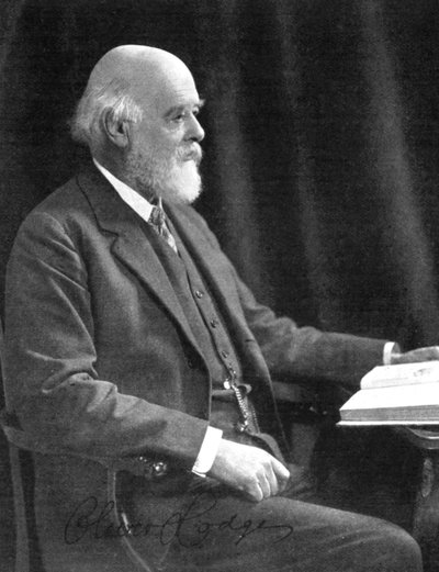20世紀初頭、サーオリバージョセフロッジ1851-1940、イギリスの物理学者および作家 作： Unbekannt