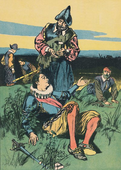 フィリップシドニー卿と瀕死の兵士、c1907 作： Unbekannt