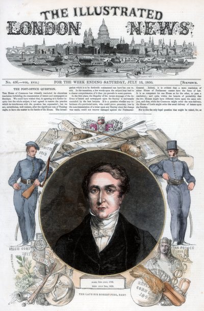 ロバートピール卿、1850年 作： Unbekannt