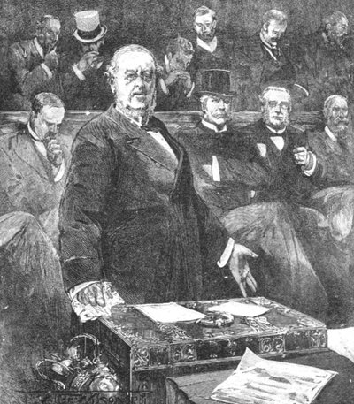 ウィリアムハーコート卿、ローズベリー卿政府の辞任、1895年、1901年。 作： Unbekannt