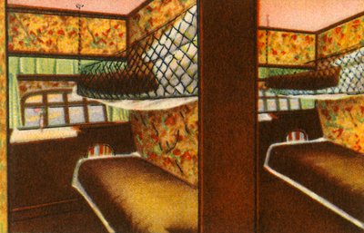 ツェッペリン号に乗って眠る宿舎、1932年。 作： Unbekannt