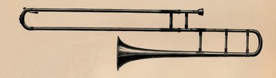スライドトロンボーン、1895年。 作： Unbekannt