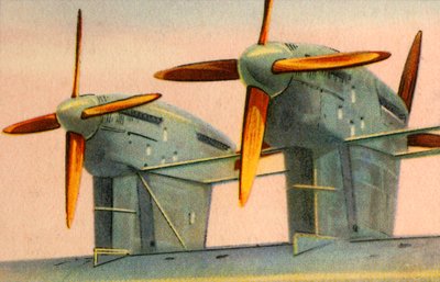 小径木製航空機プロペラ、1932年。 作： Unbekannt