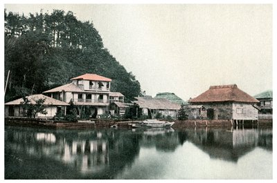 小さなサマーホテル、金沢、日本、1904 作： Unbekannt