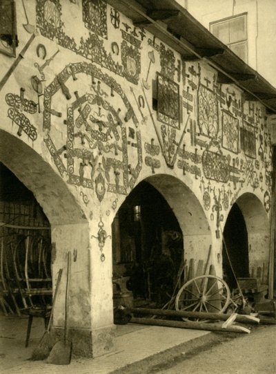 オーストリア、アドモント修道院のSmithy、c1935。 作： Unbekannt