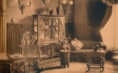 1927年、ベルギーのブリュッセルにあるキューバ大使館の喫煙室。 作： Unbekannt