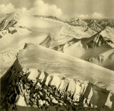 雪に覆われた山々、バートホフガスタイン、オーストリア、c1935。 作： Unbekannt
