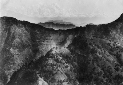 1917年にチャクラタから撮影されたヒマラヤの雪 作： Unbekannt