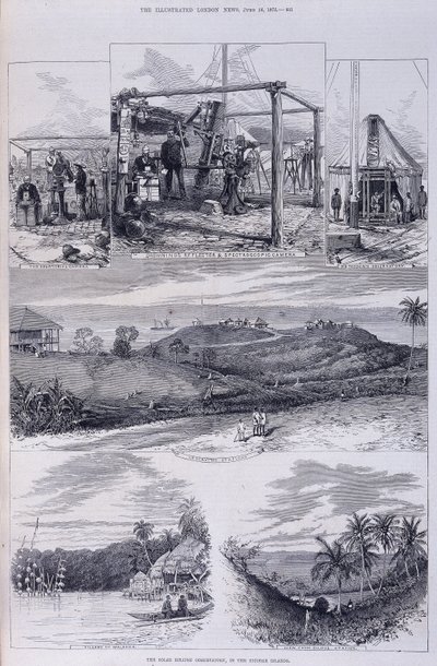 日食観測所、ニコバル諸島、c1875 作： Unbekannt