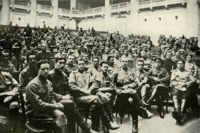 1919年、ドゥーマでのロシア軍の代表。 作： Unbekannt