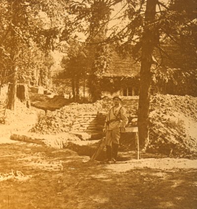 トレンチ外の兵士、ボワデロジェ、フランス北部、c1914-c1918 作： Unbekannt