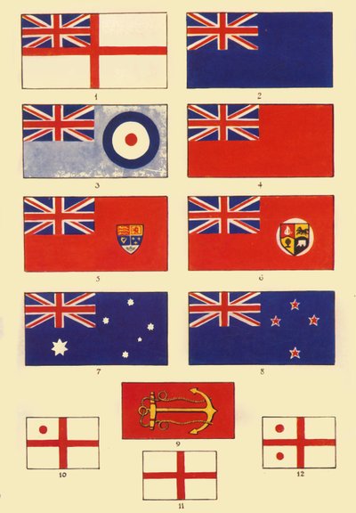 英国および連邦の一部の旗、c1948。 作： Unbekannt