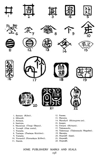 一部の日本の出版社は1925世紀のマークとシール 作： Unbekannt