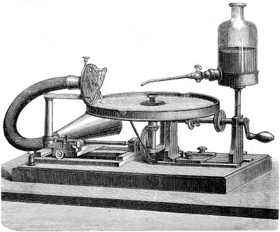 サウンドレコーディングディスク電気モーターバッテリー液、c1880 作： Unbekannt