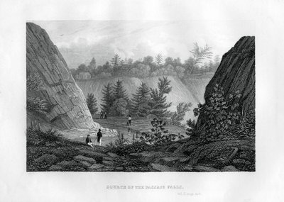 1855年、ニュージャージー州のパサイック滝の源 作： Unbekannt