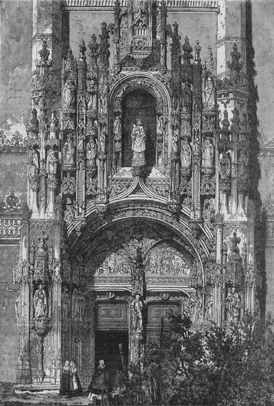 ベレンのサンタマリア修道院の南正面、c1890 作： Unbekannt