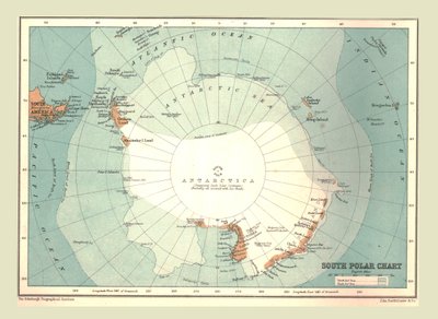 南極チャート、1902年。 作： Unbekannt