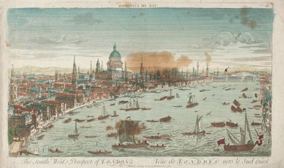 ロンドンの南西展望、1760 年。 作： Unbekannt