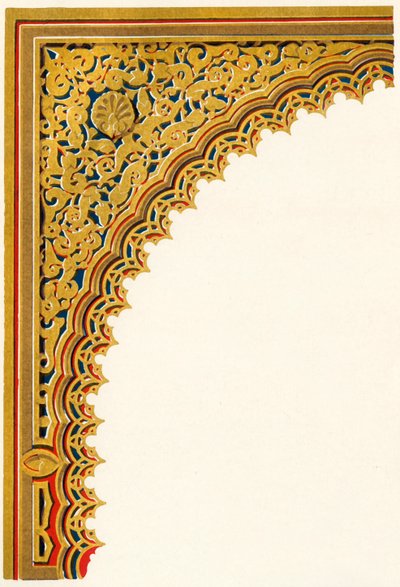 Hall of Ambassadors ...、1907の入り口にある戸口のニッチからのスパンドリル。 作： Unbekannt