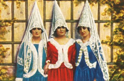 マンティラのスペインの女性、c1928。 作： Unbekannt