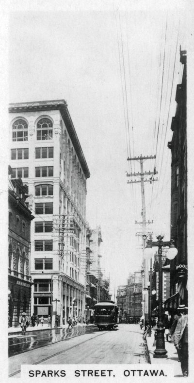 Sparks Street、オタワ、カナダ、c1920s 作： Unbekannt