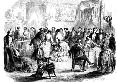 パリの応接室での精神主義者会議、1853年 作： Unbekannt