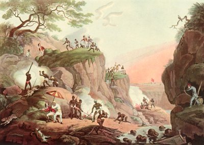 インドのスポーツ-彼らの地球からオオカミを吸うこと、c1808、1901。 作： Unbekannt