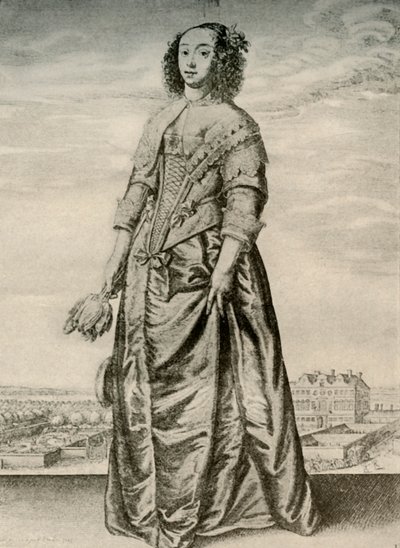 春-英国の女性のファッショナブルな室内ドレス、チャールズ1世、c1620-1640、1937年 作： Unbekannt