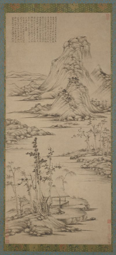 春の霧、リバーサイド パビリオン、明王朝、1368-1644 年。 作： Unbekannt