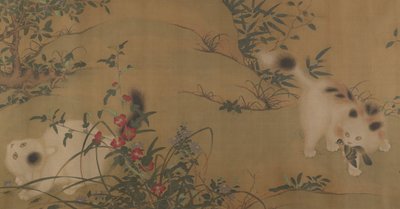 唐庭での春の遊び、18世紀。 作： Unbekannt