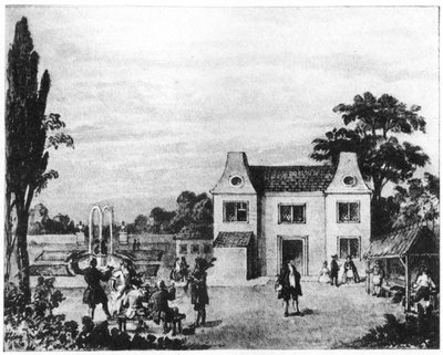 春の庭園、ロンドンのロンデススクエアのサイト、18世紀後半、1907年 作： Unbekannt