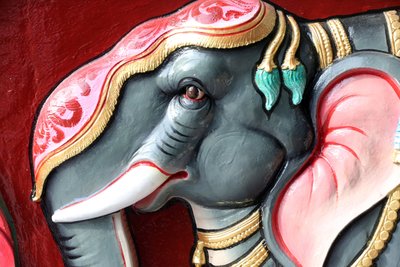 Sri Vadapathira Kaliammanのヒンズー教寺院。ぞう。シンガポール 作： Unbekannt