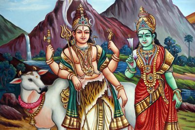 Sri Vadapathira Kaliamman ヒンドゥー教寺院。シヴァとパールヴァティシンガポール 作： Unbekannt