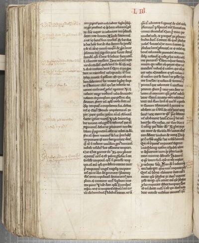 ヒッポの聖アウグスティヌス「オペラ」、Fol 243 verso、c.1200（羊皮紙にペンとインク 作： Unbekannt