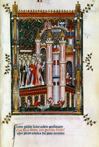 1317年のパリの門にあるセントデニス 作： Unbekannt