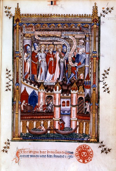 1317年、シジニウスの前の聖デニス 作： Unbekannt