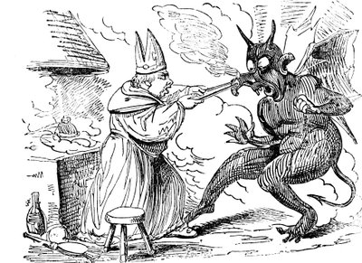 セントダンスタンと悪魔、1826年 作： Unbekannt