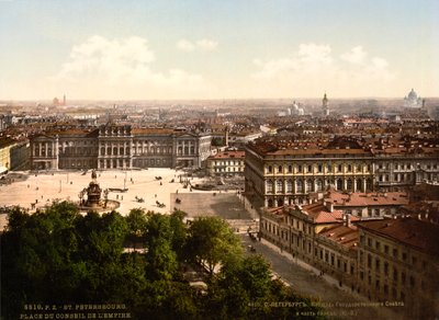 St Isaacs Square、サンクトペテルブルク、ロシア、c1890-c1905 作： Unbekannt