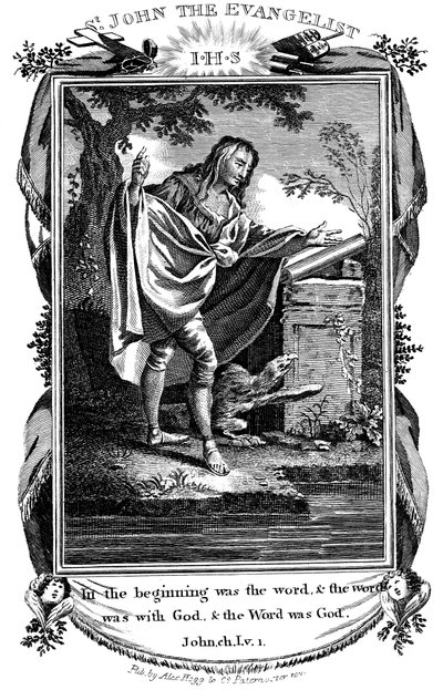 聖ヨハネ福音伝道者、c1808 作： Unbekannt