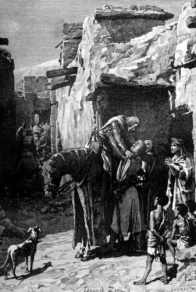 フランス国王、セントルイス、サラセン人からの避難所を求めて、1909年 作： Unbekannt