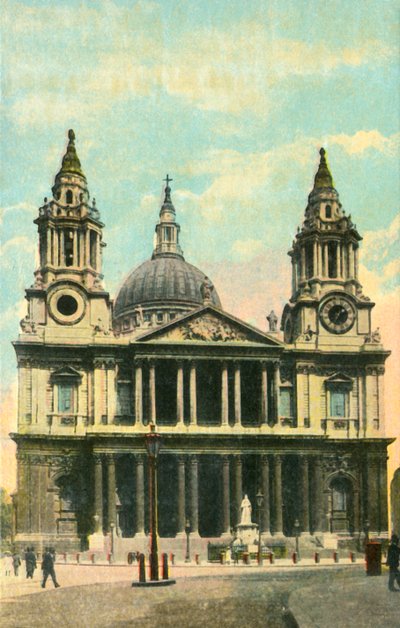 セントポール大聖堂、ロンドン、c1910。 作： Unbekannt