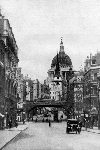 日曜日、ロンドン、c1930年代のフリートストリートからセントポール大聖堂 作： Unbekannt
