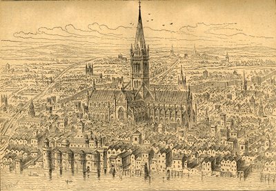 1540年、1897年のセントポールズアンドネイバーフッド。 作： Unbekannt