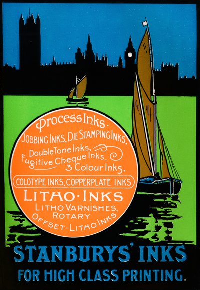 高級印刷向けのスタンベリーインク、1917年 作： Unbekannt