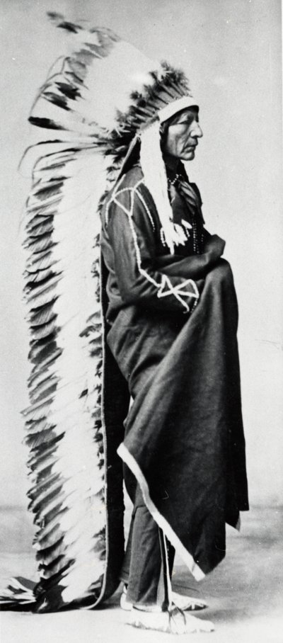 スタンディングベア、ダコタスー族長、北米平原インディアン、c1885-c1890 作： Unbekannt